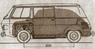 Plano Siata Formicheta sobre base SEAT 600.