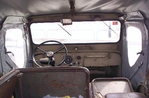 Jeep Viasa, Vista interior.