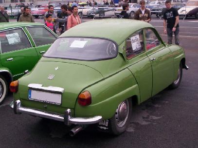 Saab 96. Vista trasera.