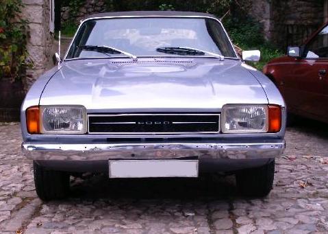 Ford Capri MKII. Vista frontal.