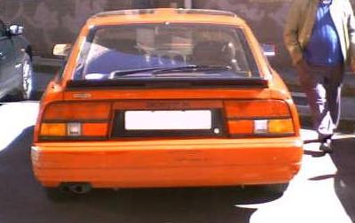 Nissan 300 ZX. Vista trasera.