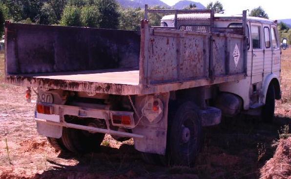 Pegaso Comet doble cabina.Vista Trasera.