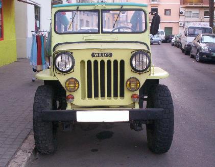 Jeep Willys, Vista frontal.