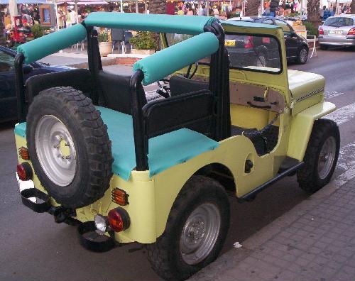 Jeep Willys. Vista trasera