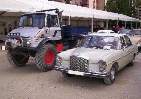 Mercedes Unimog y Mercedes 250 SC