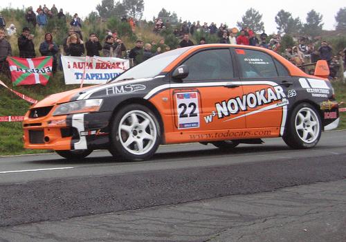 Mitsubishi EVO VIII de Oscar Marañón.