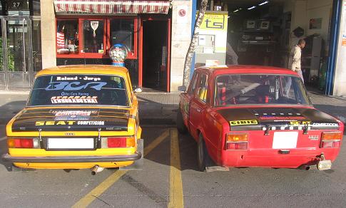 SEATs 124 preparados para Rally