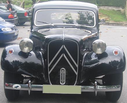 Citroën Traction Avant 1952. Vista Frontal.