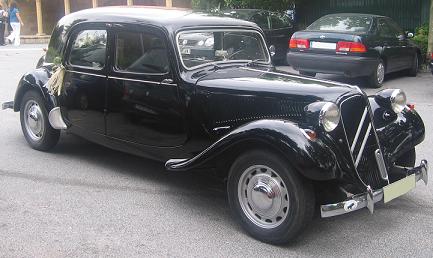 Citroën Traction Avant 1952. Vista Lateral.