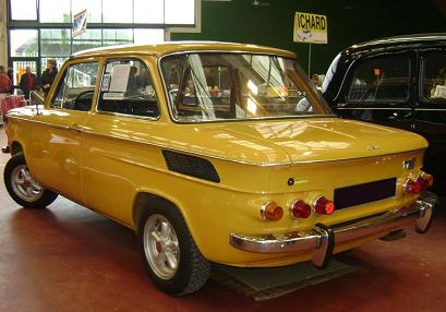 NSU TT. Vista trasera.