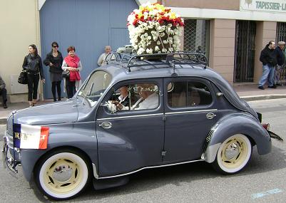 Renault 4CV. Fete de la Tulipe.