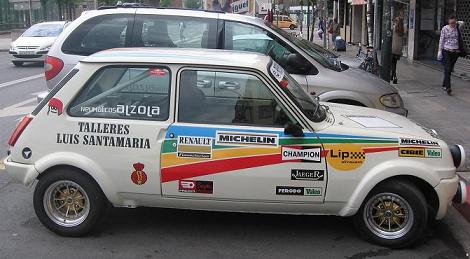 Renault 5 Preparado para Rally. Vista Lateral.