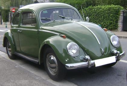 Volkswagen KDF escarabajo 1954. Vista frontal