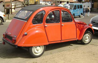 Citroën 2CV. Vista Trasera.