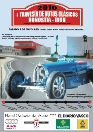 Cartel I Travesía Vehículos Clásicos Donostia-Irun