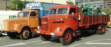 Camiones Scania Vabis 76 y M.A.N Diesel 