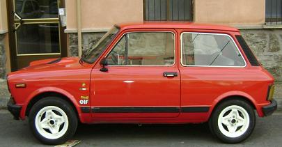 Autobianchi A112 Abarth. Vista lateral.