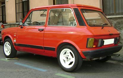 Autobianchi A112 Abarth. Vista trasera