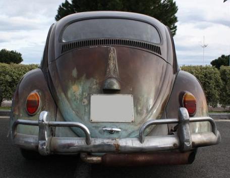 Volkswagen KDF Escarabajo Rat Rod. Vista trasera. 