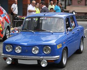 Renault 8 TS. Vista frontal.