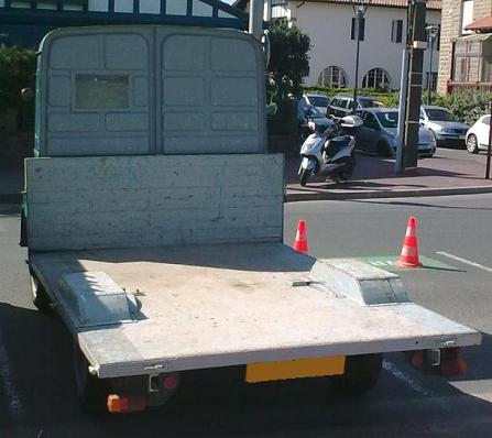 Renault 1000 kg plataforma de madera.