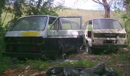 Volkswagen T3 abandonadas a medio restaurar