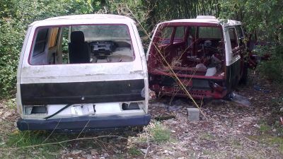 Volkswagen T3 abandonadas a medio restaurar