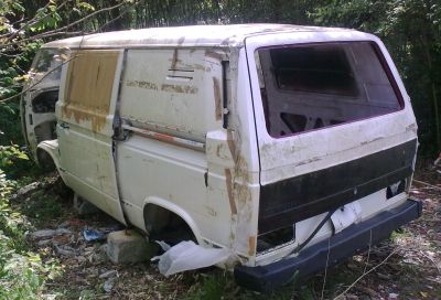 Volkswagen T3 abandonadas a medio restaurar