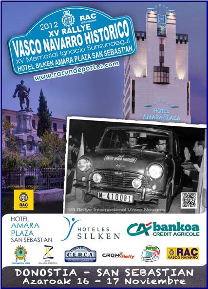 Cartel XV Memorial Igancio Sunsundegui (XV Rally Vasco-Navarro Histórico) 2012