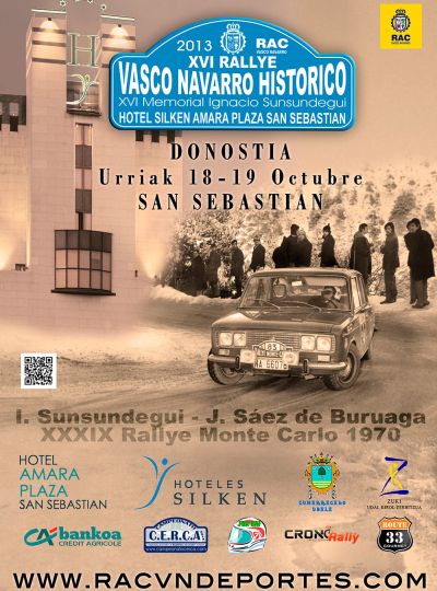 Cartel XV Memorial Igancio Sunsundegui ( Rallye Vasco-Navarro Histórico 2.013)