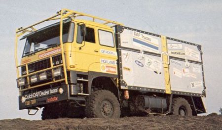 DAF FA 3300 4x4 De Koffer. Dakar 1983. Jan de Rooy