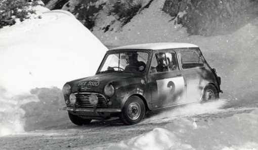 Timo Makinen. Mini Cooper S. Montecarlo 1966.