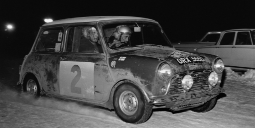 Timo Makinen. Mini Cooper S. Montecarlo 1966.