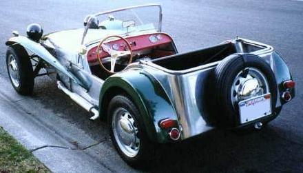 Lotus 7. Vista trasera.