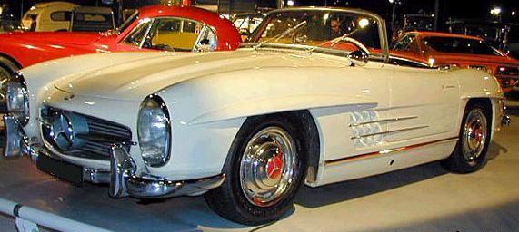 Mercedes 300SL Roadster. Vista frontal.