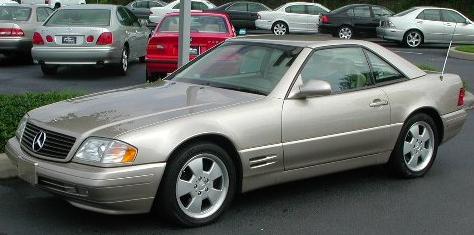 Mercedes 500 SL. Vista Lateral.