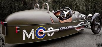 Morgan 3 Wheeler. Vista trasera