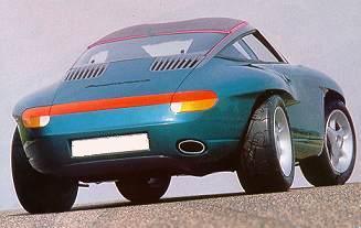 Porche Panamericana. Vista Trasera