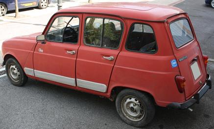 Renault 4 GTL Clan. Vista trasera.