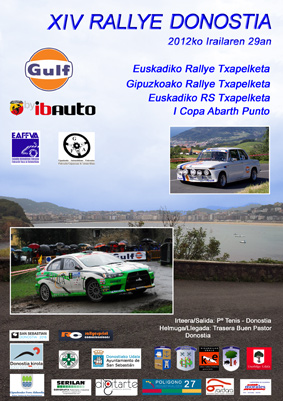 Cartel Rallye Donostia 2012