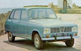 Renault 6 con faros redondos de 1.968