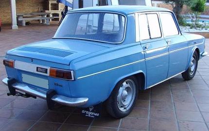 Renault 10. Vista Trasera