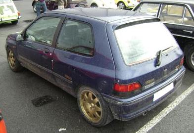 Renault Clio Williams. Vista trasera.