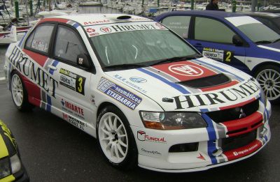 RallySprint de Hondarribia. Iban Tarsicio e Iñigo Peña. Mitsubishi Lancer EVO IX