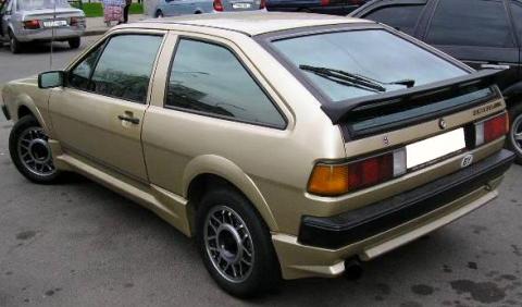 Volswagen Scirocco mkII. Vista trasera